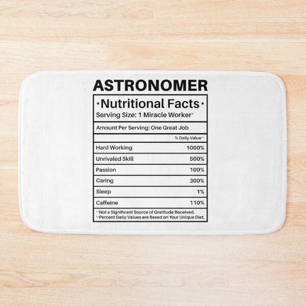 Item preview, Astronomer Nutritional Facts Label: Astronomy Lovers Gift Funny Astronomy designed and sold by Adexyl.