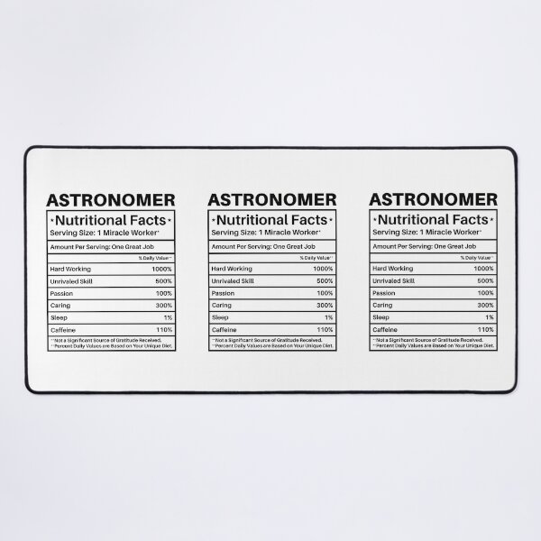 Item preview, Astronomer Nutritional Facts Label: Astronomy Lovers Gift Funny Astronomy designed and sold by Adexyl.