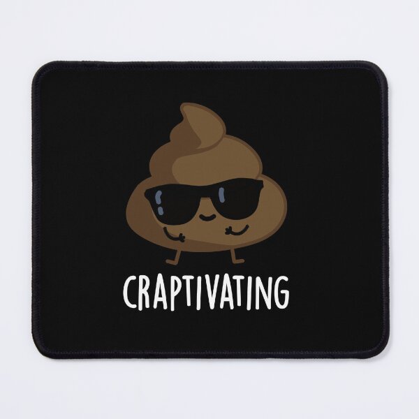 Item preview, Craptivating Funny Poop Puns (Dark BG) designed and sold by punnybone.