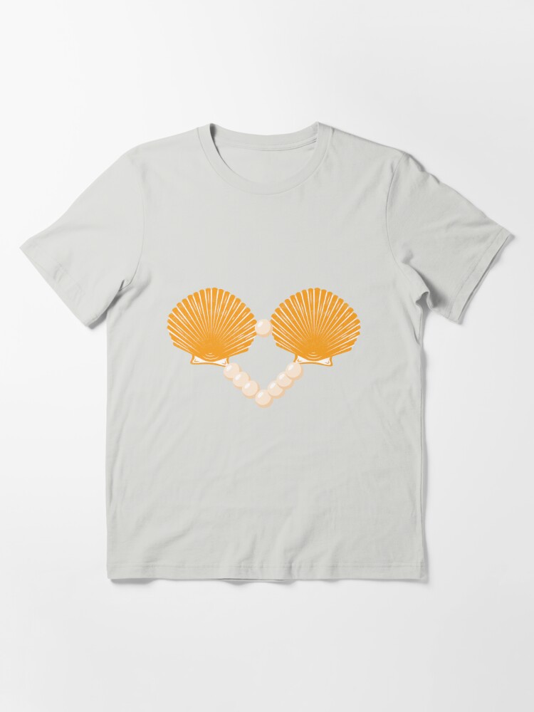 Mermaid Shell Bra | Clam Shell | Seashell | Essential T-Shirt