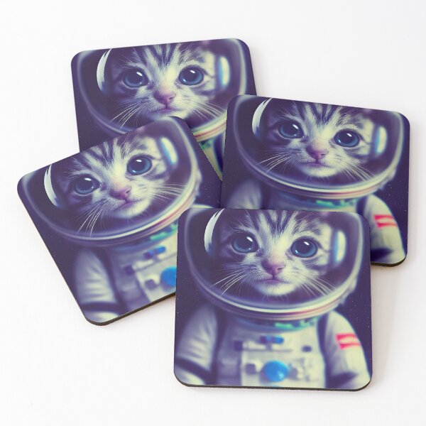 Item preview, Cute Kittne Astronaut Art. Fantasy Art For Cat And Space Lovers designed and sold by Pet Shelter.