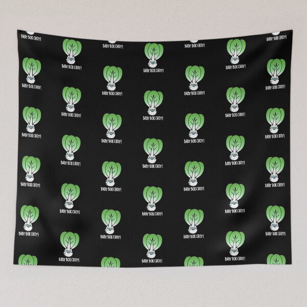 Item preview, Baby Bok Choy Funny Veggie Puns (Dark BG) designed and sold by punnybone.