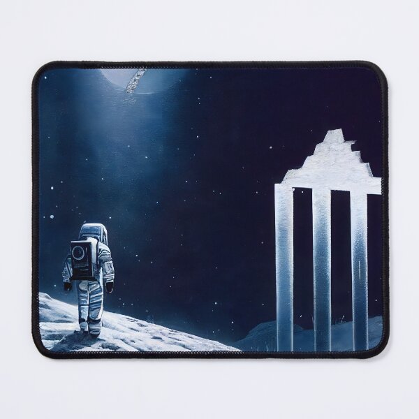 Item preview, A lone astronaut explores the remnants of a lost snowy temple. designed and sold by Jaraz.