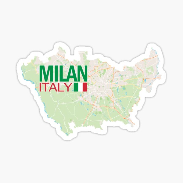 Italy Sticker Milan Stickers Milan Italy Sticker 