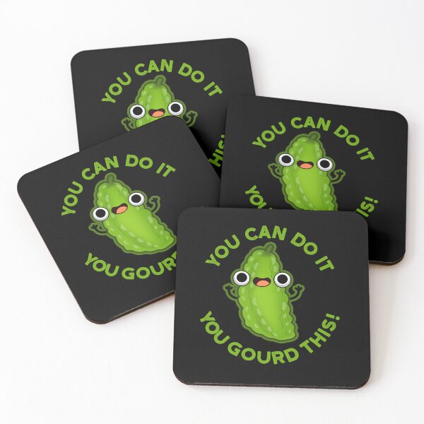 Item preview, You Can Do It You Gourd This Funny Veggie Puns (Dark BG) designed and sold by punnybone.