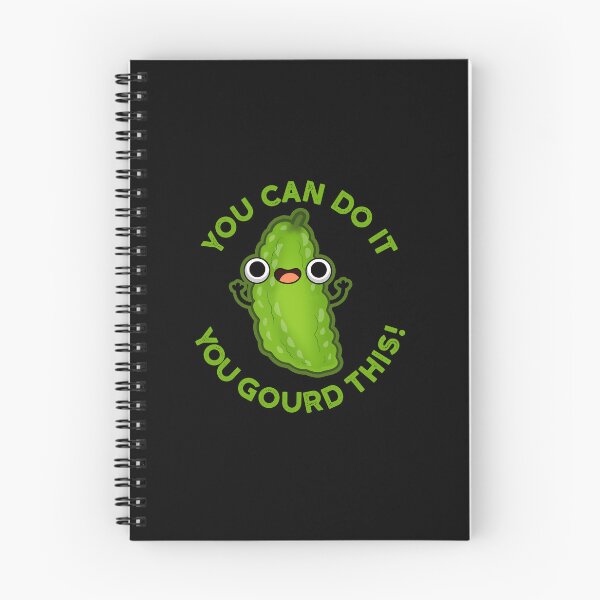 Item preview, You Can Do It You Gourd This Funny Veggie Puns (Dark BG) designed and sold by punnybone.