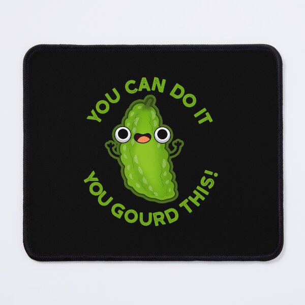Item preview, You Can Do It You Gourd This Funny Veggie Puns (Dark BG) designed and sold by punnybone.