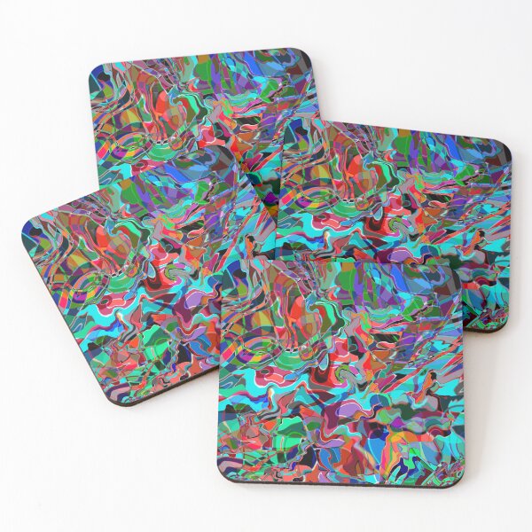 Item preview, Patrón de repetición de explosión de colores designed and sold by Suziness Designs.