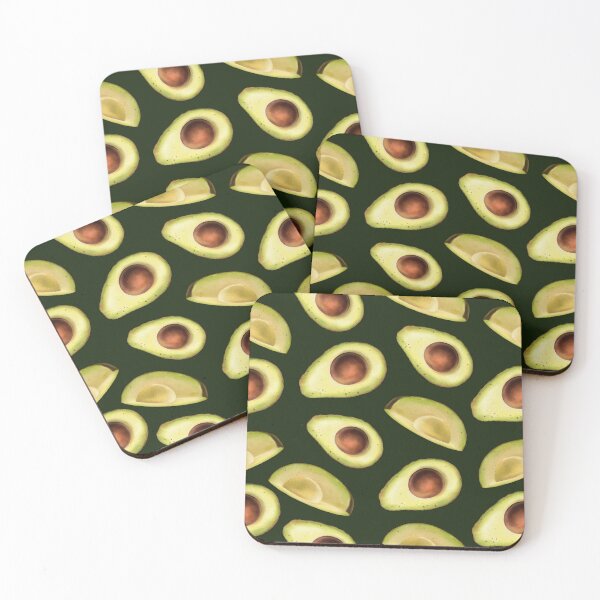 Item preview, Avocado Halves Pattern designed and sold by Alicia Chee.