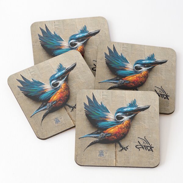 Item preview, A kingfisher bird 2D designed and sold by Ska-futonto.