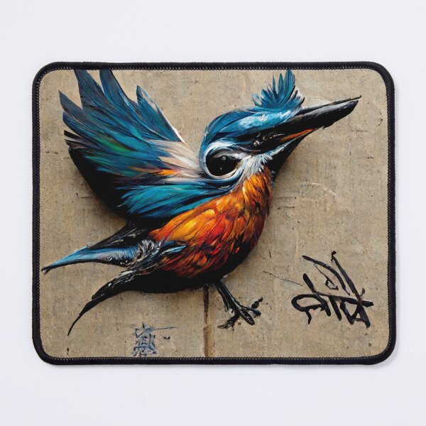 Item preview, A kingfisher bird 2D designed and sold by Ska-futonto.