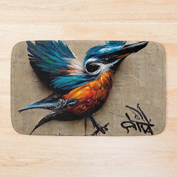 Item preview, A kingfisher bird 2D designed and sold by Ska-futonto.