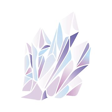 Artwork thumbnail, Pink, Purple, and Blue Crystal by Bountiful Bean