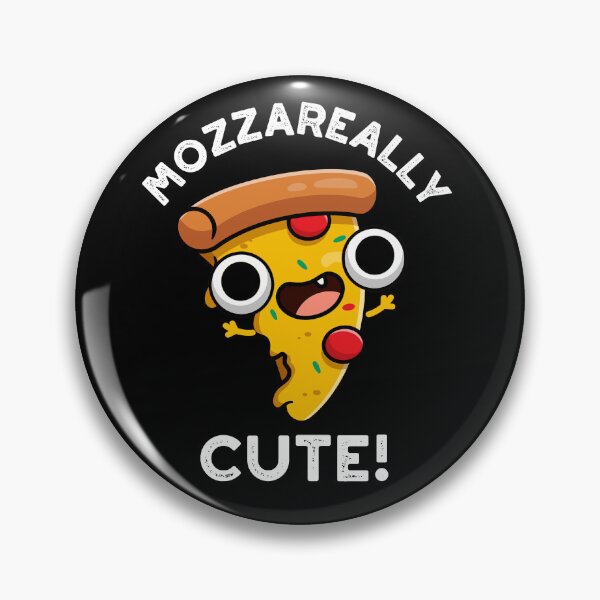 Item preview, Mozza-really Cute Funny Pizza Puns (Dark BG) designed and sold by punnybone.