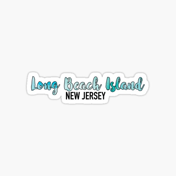 "Long Beach Island" Sticker for Sale by graceemig Redbubble