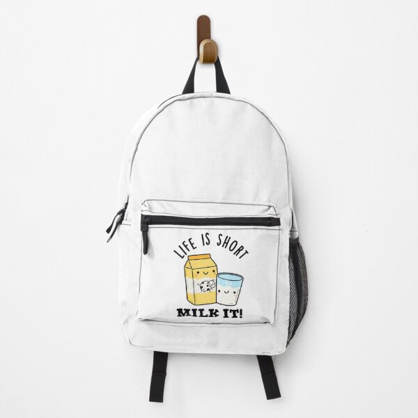 Item preview, LIfe Is Short Milk It Funny Drink Puns designed and sold by punnybone.