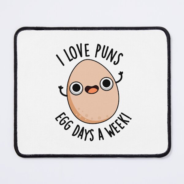 Item preview, I Love Puns Egg Days A Week Funny Food Puns  designed and sold by punnybone.