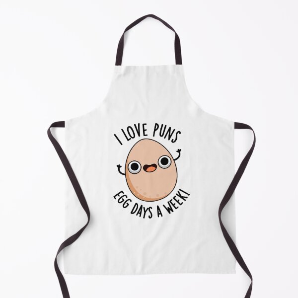 Item preview, I Love Puns Egg Days A Week Funny Food Puns designed and sold by punnybone.