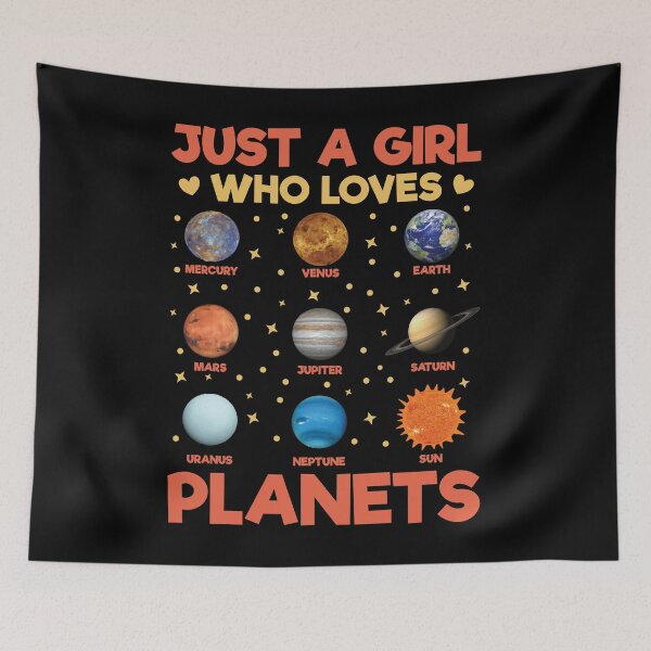 Item preview, Just A Girl Who Loves Planets: Astronomy Lovers Gift Funny Astronomer designed and sold by Adexyl.