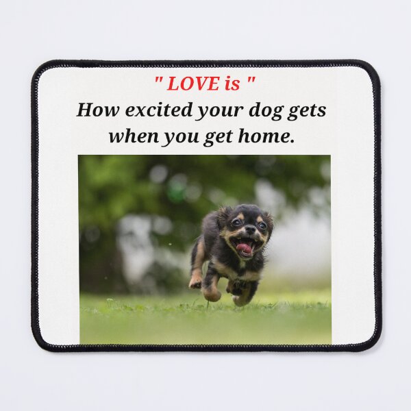 Item preview, " LOVE IS HOW EXCITED YOUR DOG GETS WHEN YOU GET HOME " DOG DESIGN  designed and sold by findsbyjune374.
