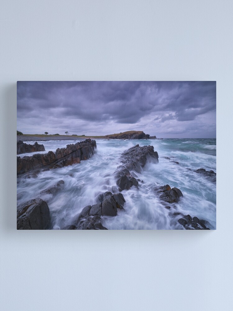Thumbnail 2 of 3, Canvas Print, Stormy Evening, Cresent Head, New South Wales, Australia designed and sold by Michael Boniwell.