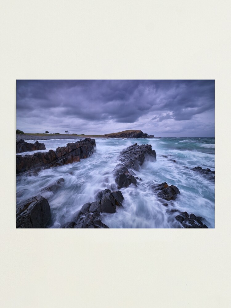 Photographic Print, Stormy Evening, Cresent Head, New South Wales, Australia designed and sold by Michael Boniwell