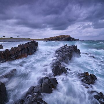 Artwork thumbnail, Stormy Evening, Cresent Head, New South Wales, Australia by Chockstone