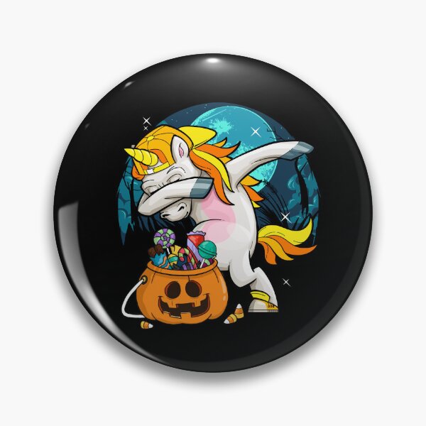 Artikelvorschau, Süßer Candy Corn, der Einhorn-Kürbis-Halloween-Mond abtupft entworfen und verkauft von Mac Store.