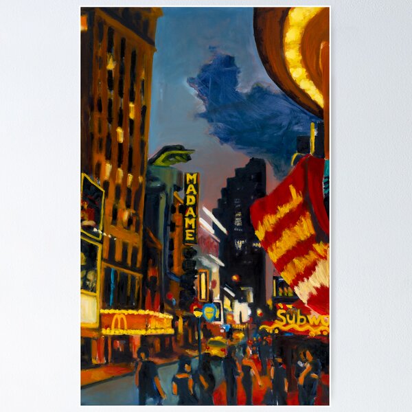 Item preview, NYC Times Square (Madame McSubway) designed and sold by Robert Reeves.