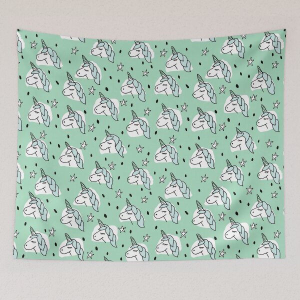 Item preview, Unicorn Stars - Green designed and sold by Rainbows Galore.
