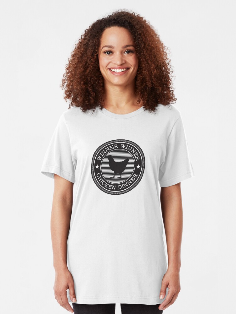Alternate view of pubg - winner winner Slim Fit T-Shirt