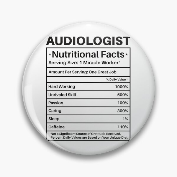 Item preview, Audiologist Nutritional Facts Label: Audiology Gift Funny Audiologist designed and sold by Adexyl.