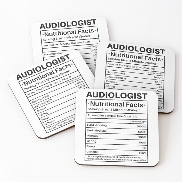 Item preview, Audiologist Nutritional Facts Label: Audiology Gift Funny Audiologist designed and sold by Adexyl.