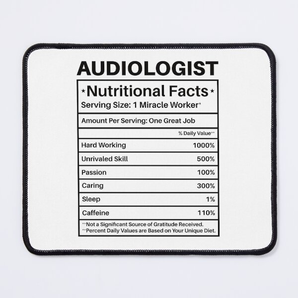 Item preview, Audiologist Nutritional Facts Label: Audiology Gift Funny Audiologist designed and sold by Adexyl.