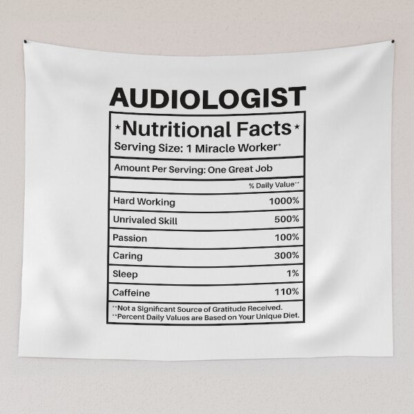 Item preview, Audiologist Nutritional Facts Label: Audiology Gift Funny Audiologist designed and sold by Adexyl.
