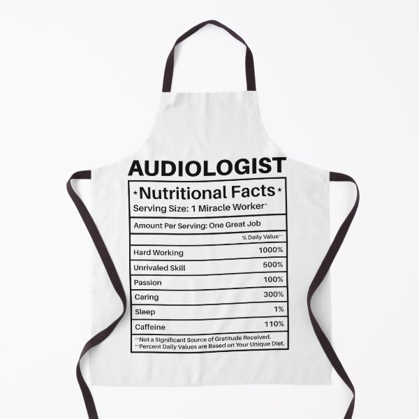 Item preview, Audiologist Nutritional Facts Label: Audiology Gift Funny Audiologist designed and sold by Adexyl.