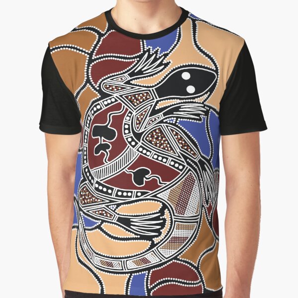 Aperçu de l'œuvre Art aborigène authentique - Goanna (lézard) Dreaming créée et vendue par HogarthArts.