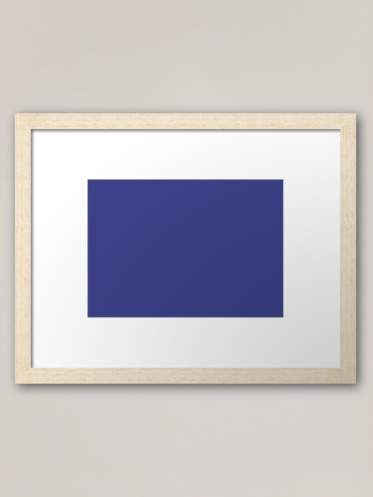 Royal Blue 19 3955 Tcx Pantone Color Trends Fall Winter 2014 Solid Colors Fashion Colors Framed Art Print By Eclecticatheart Redbubble