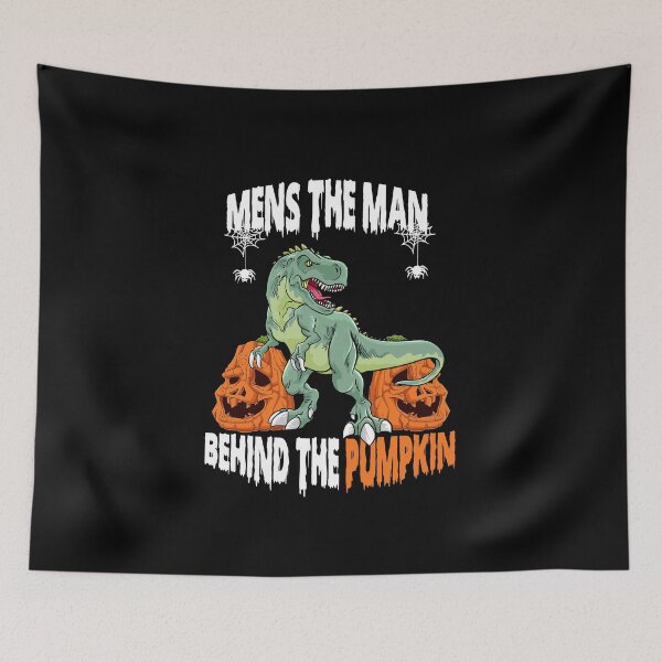 Item preview, Mens The Man Behind The Pumpkin dinasour Pumpkin  designed and sold by Mac Store.