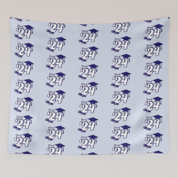 Item preview, Class of 2024 Graduation Design (Blue and Grey) designed and sold by SavsSparkleShop.