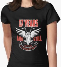 Best T-shirt For 17th Wedding Anniversary, Fashion Anniversary Gifts For Couple Women's Fitted T-Shirt