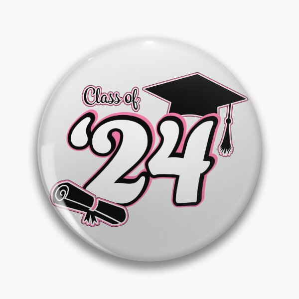 Item preview, Class of 2024 Graduation Design (Pink and Black) designed and sold by SavsSparkleShop.