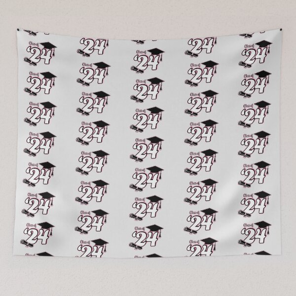 Item preview, Class of 2024 Graduation Design (Pink and Black) designed and sold by SavsSparkleShop.