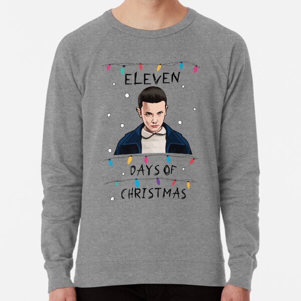 Eleven Stranger Things Christmas Jumper Hellfire Club Sweater Funny xmas Jumper Lightweight Sweatshirt for Sale by allthingsbanter Redbubble