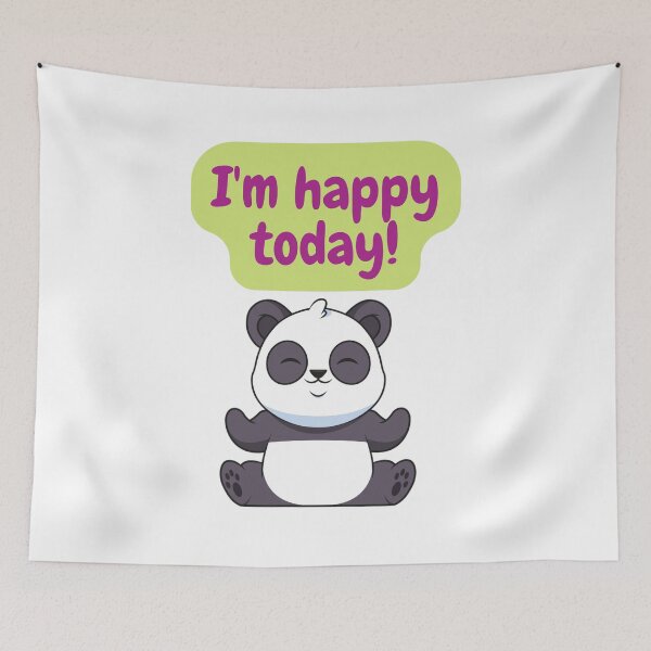 Item preview, Cute happy panda designed and sold by Fufustyle.