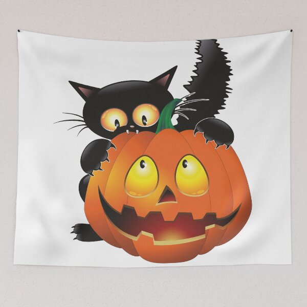 Item preview, Happy halloween, party, cat, cats, animal, animals, gift, gifts, t-shirt, cup, mug, helloween designed and sold by Elshan Ilyasov.