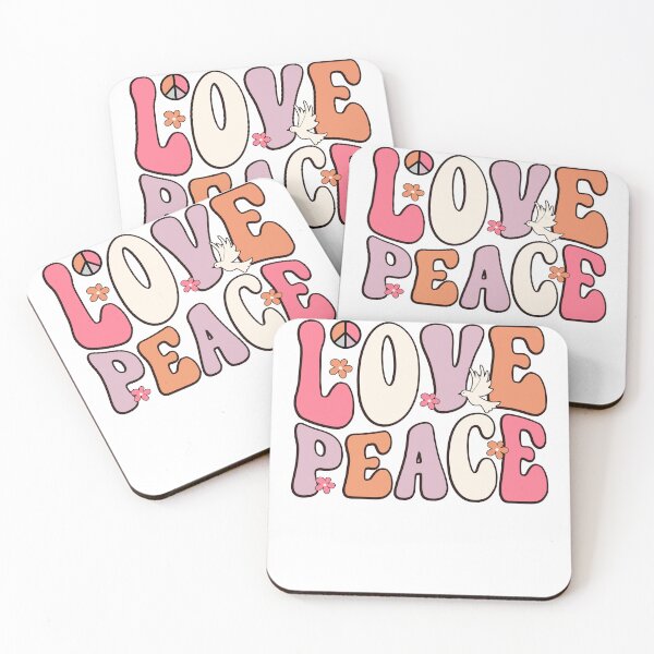 Item preview, Love And Peace 70s Retro Groovy Sticker designed and sold by KGN  CREATIVITY.