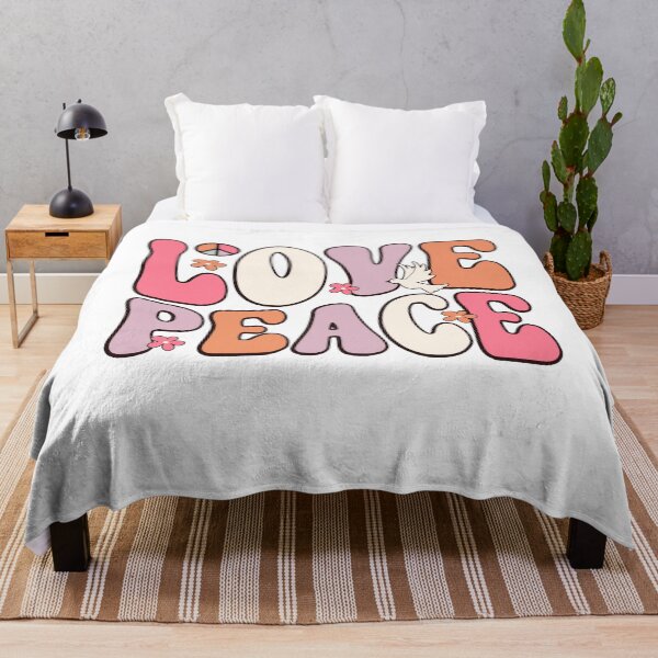 Item preview, Love And Peace 70s Retro Groovy Sticker designed and sold by KGN CREATIVITY.