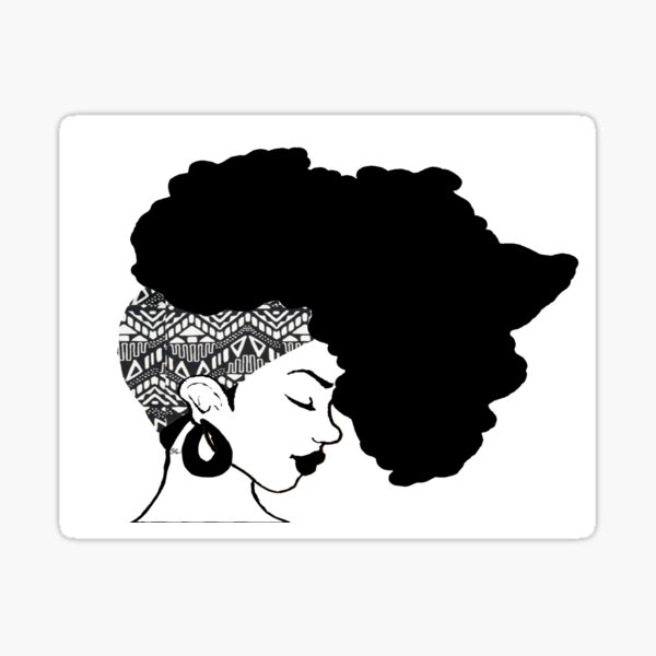 Item preview, Fro African B&W designed and sold by GSamantha.
