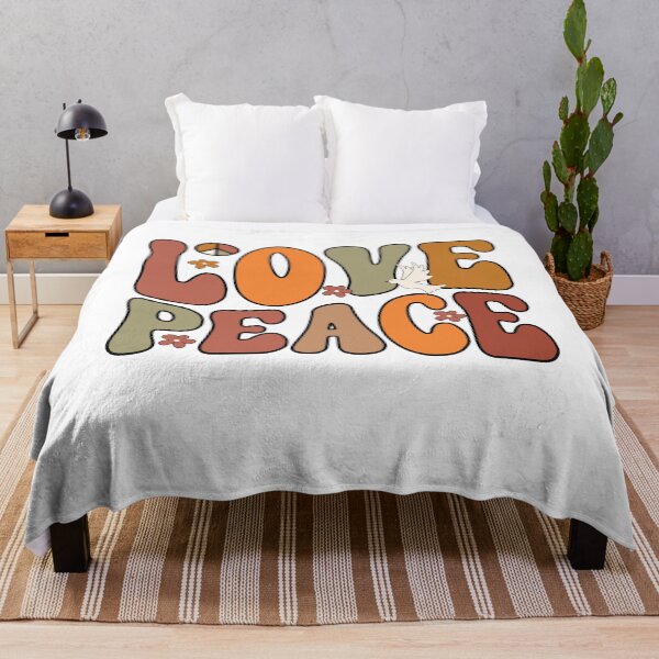 Item preview, Love And Peace 70s Retro Groovy Sticker designed and sold by KGN CREATIVITY.